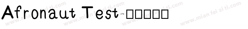 Afronaut Test字体转换